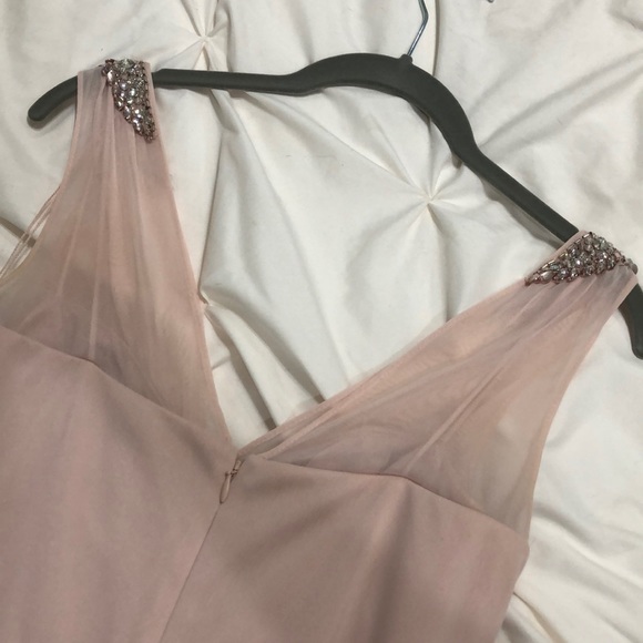 Adrianna Papell Pale Pink Bridesmaids Dress - Picture 5 of 8